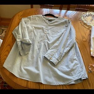 JJill tunic striped blouse,